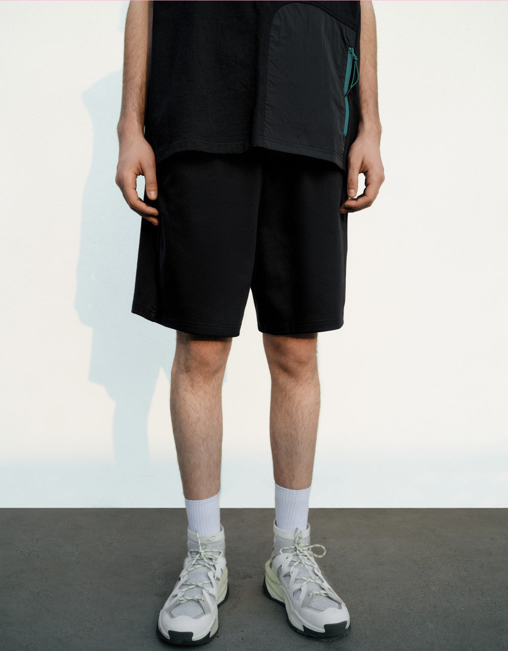 Drawstring Hem Knitted Shorts