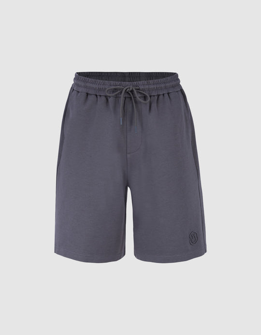 Drawstring Waist Knitted Shorts