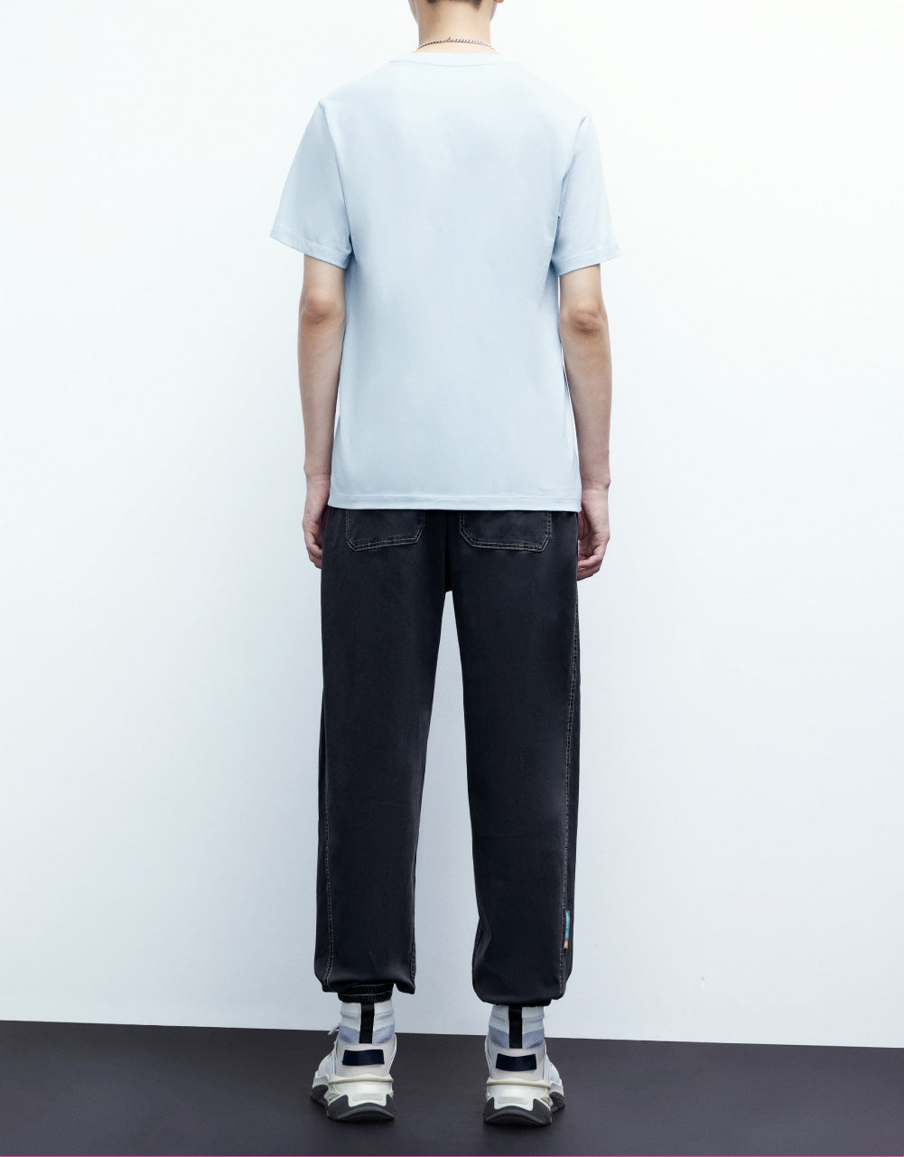 Drawstring Hem Low-Rise Jeans