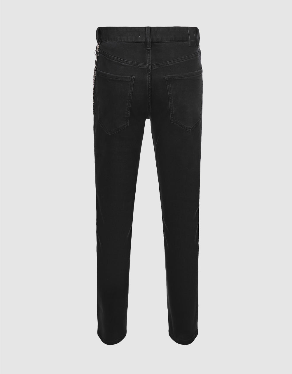 Chain Detail Straight Jeans