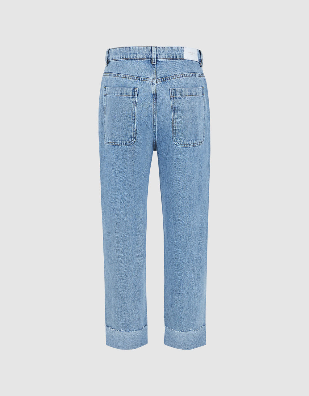Pocket Detail Straight Jeans