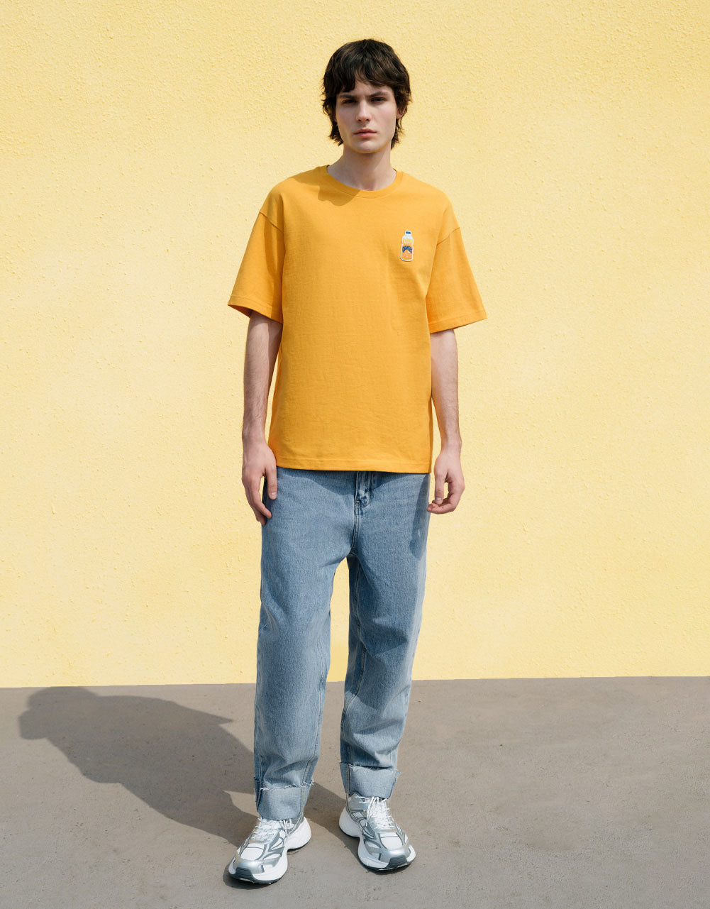 Pocket Detail Straight Jeans