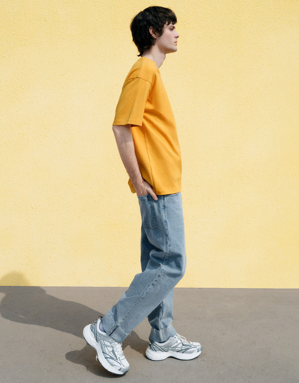 Pocket Detail Straight Jeans