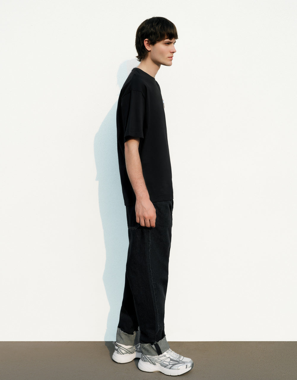 Pocket Detail Straight Jeans