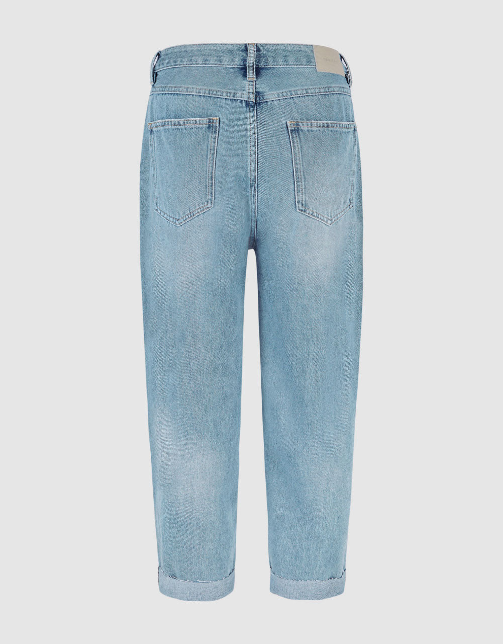 Roll Up Hem Carrot Fit Jeans