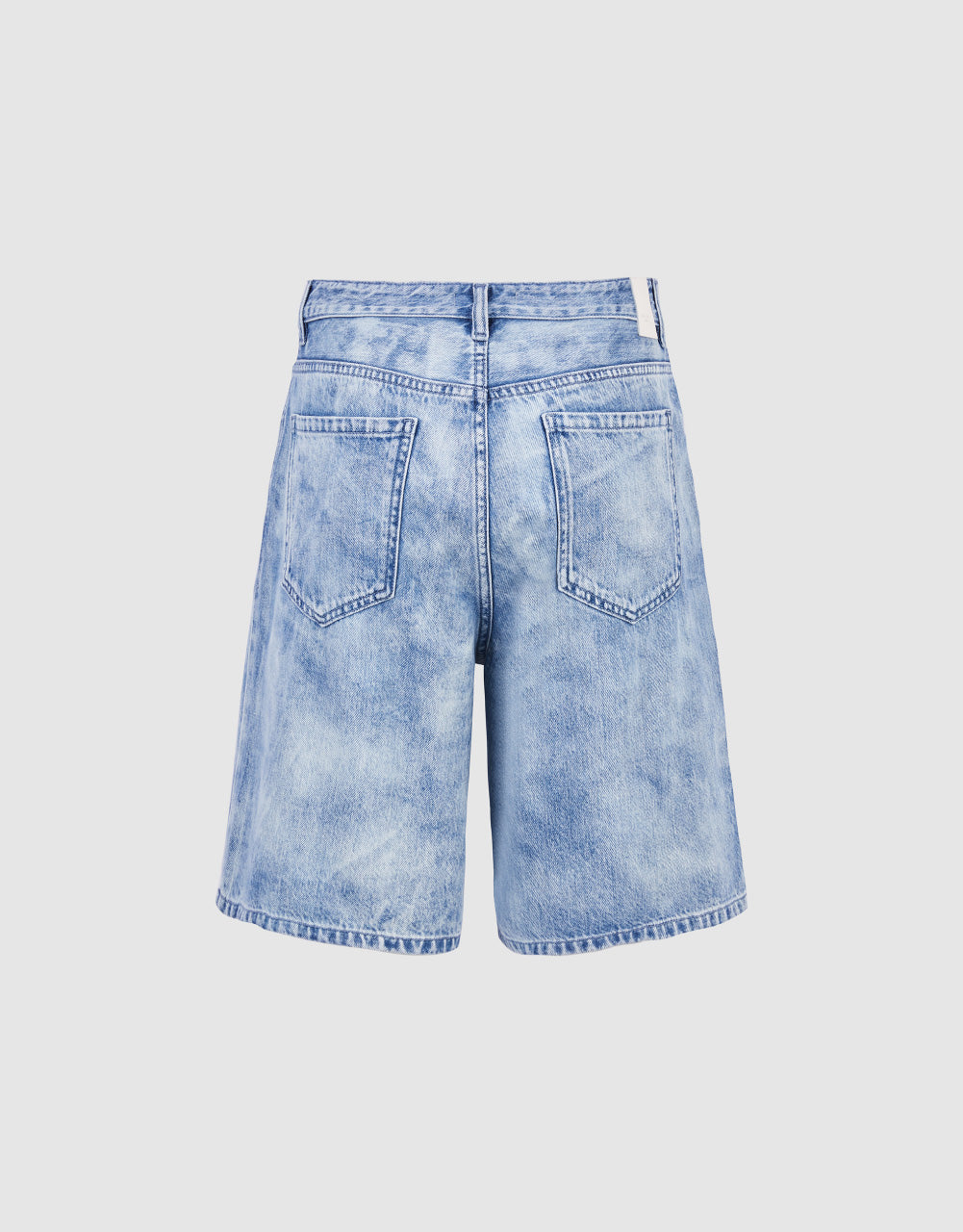 Mid-Waist Denim Shorts