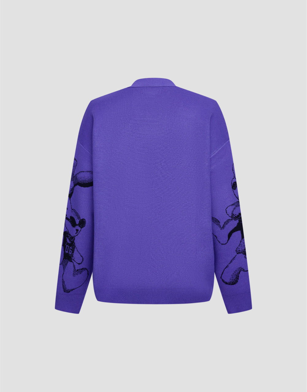 Bunny Print Knit Cardigan