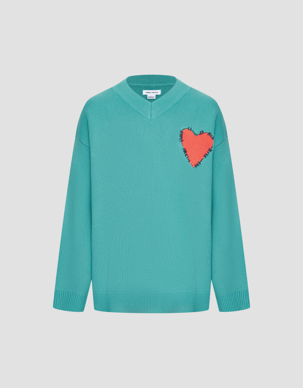 Heart Print Knit T-Shirt