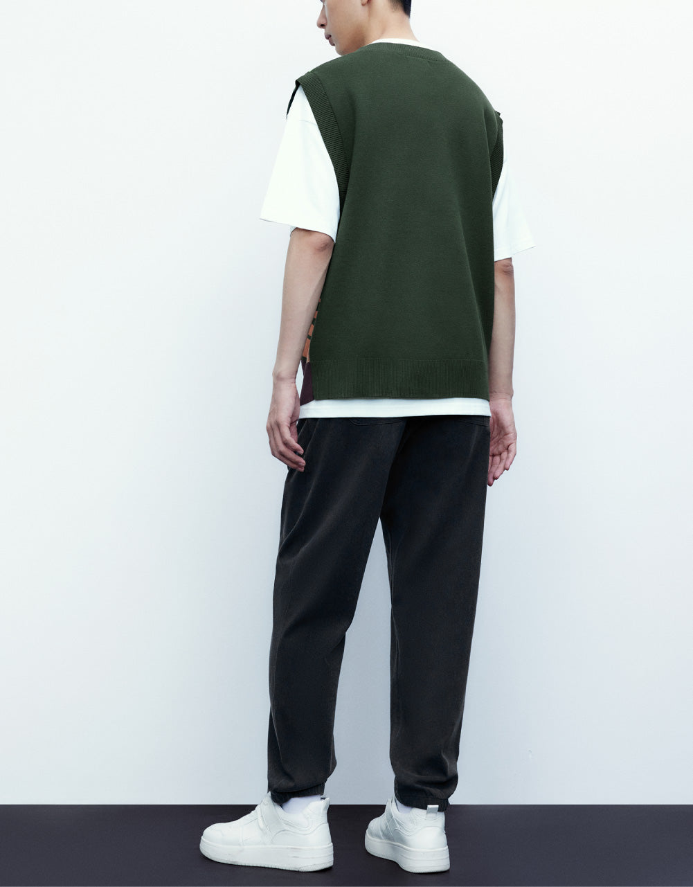 Racer V-Neck Knitted Vest