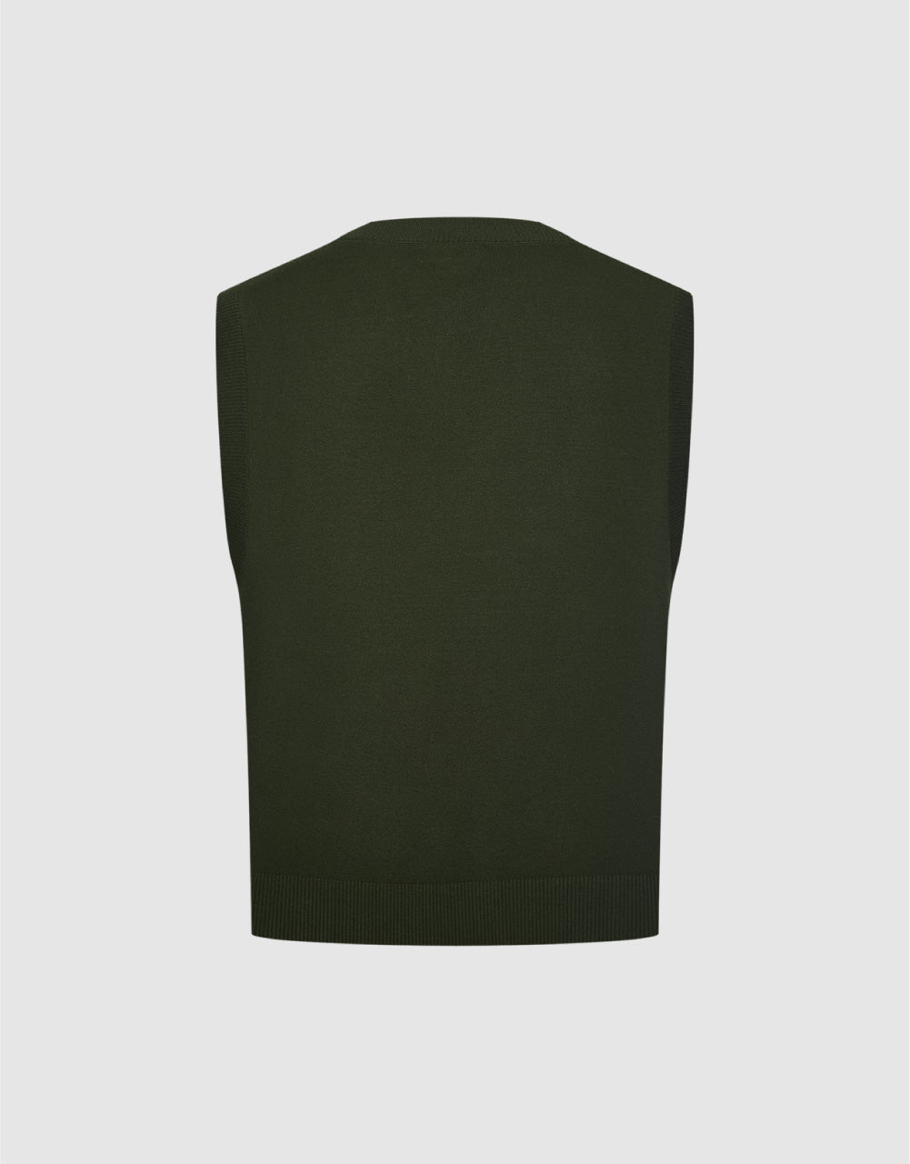 Racer V-Neck Knitted Vest