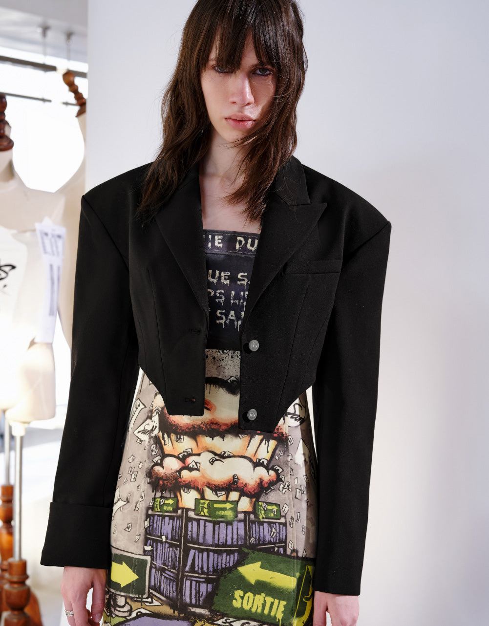 Backless Crop Blazer