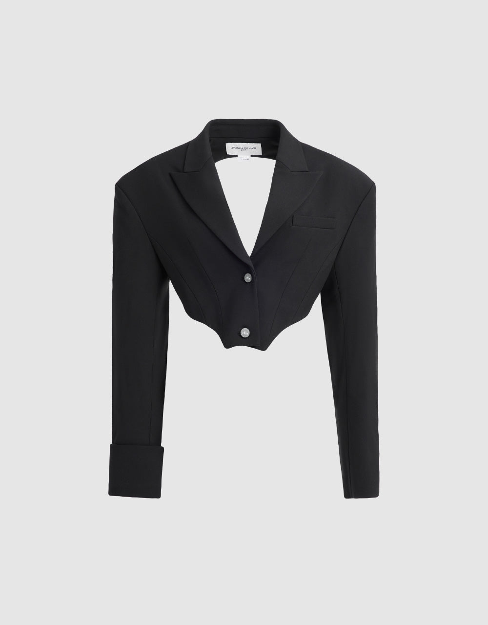 Backless Crop Blazer