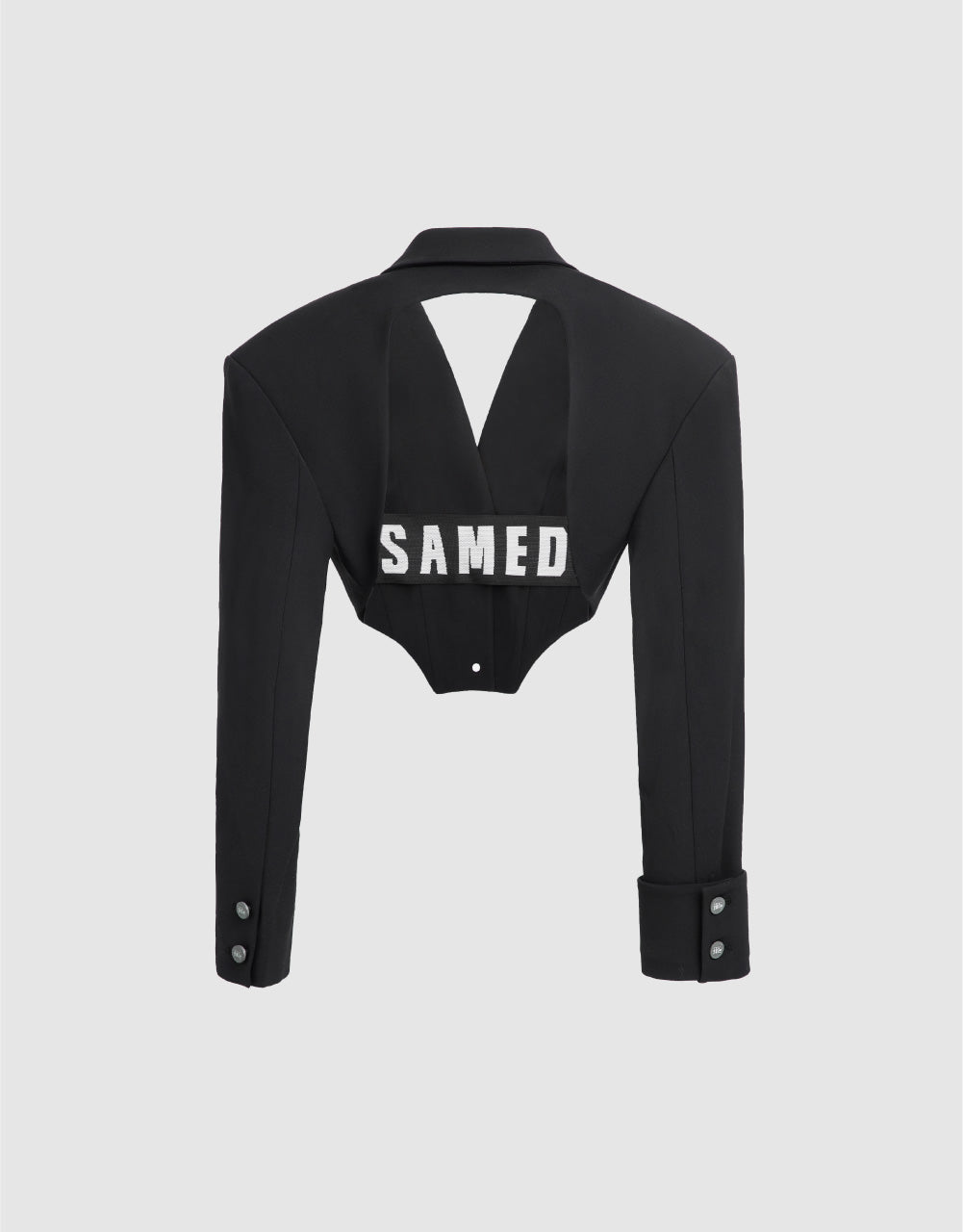 Backless Crop Blazer