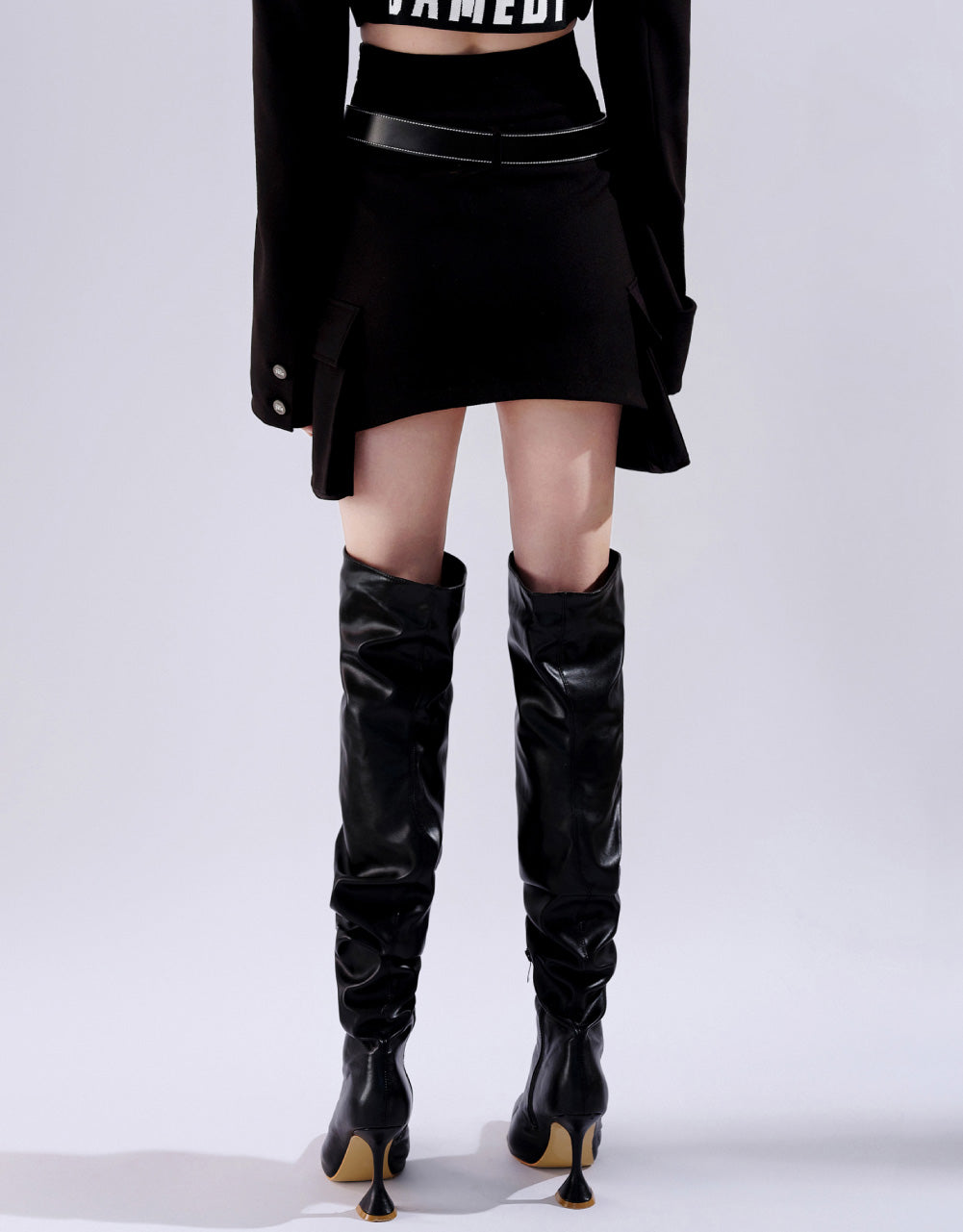 Flap Pocket Mini Skirt