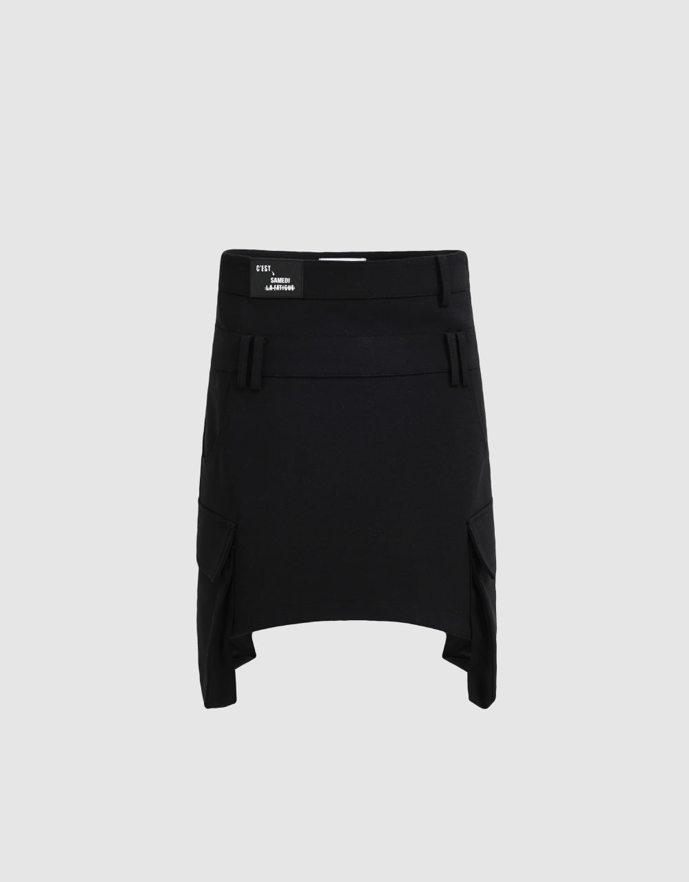 Flap Pocket Mini Skirt