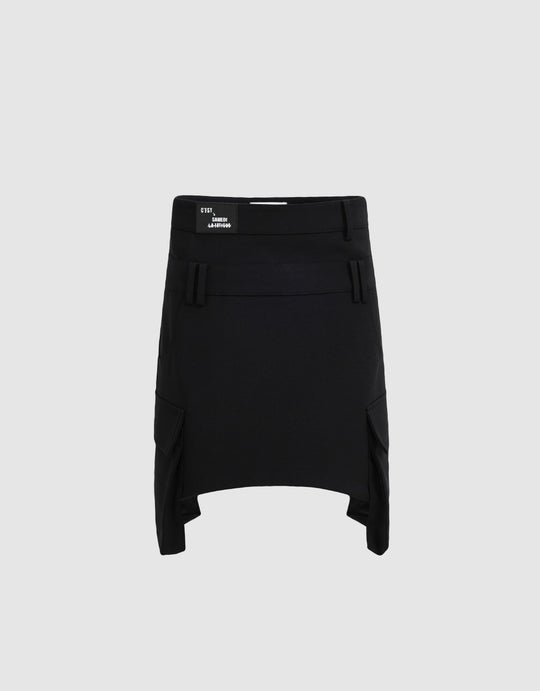 Flap Pocket Mini Skirt