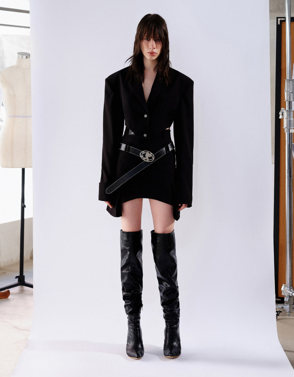 Flap Pocket Mini Skirt