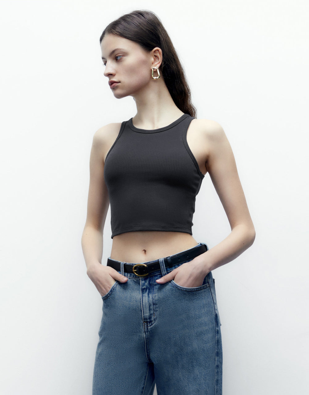 Basic Crew Neck Tank Top