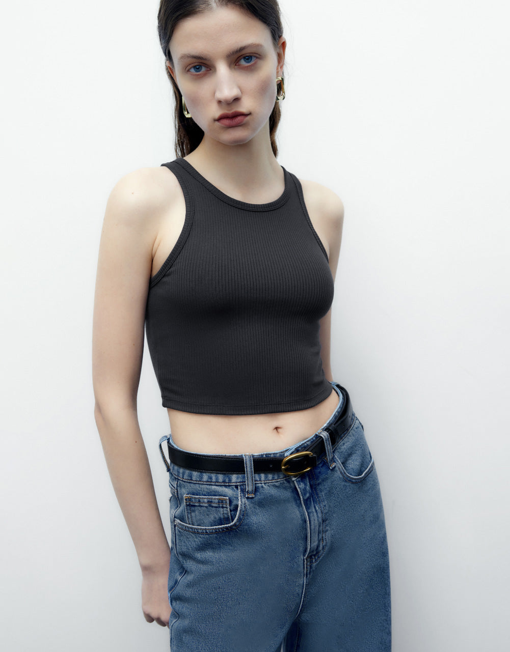 Basic Crew Neck Tank Top