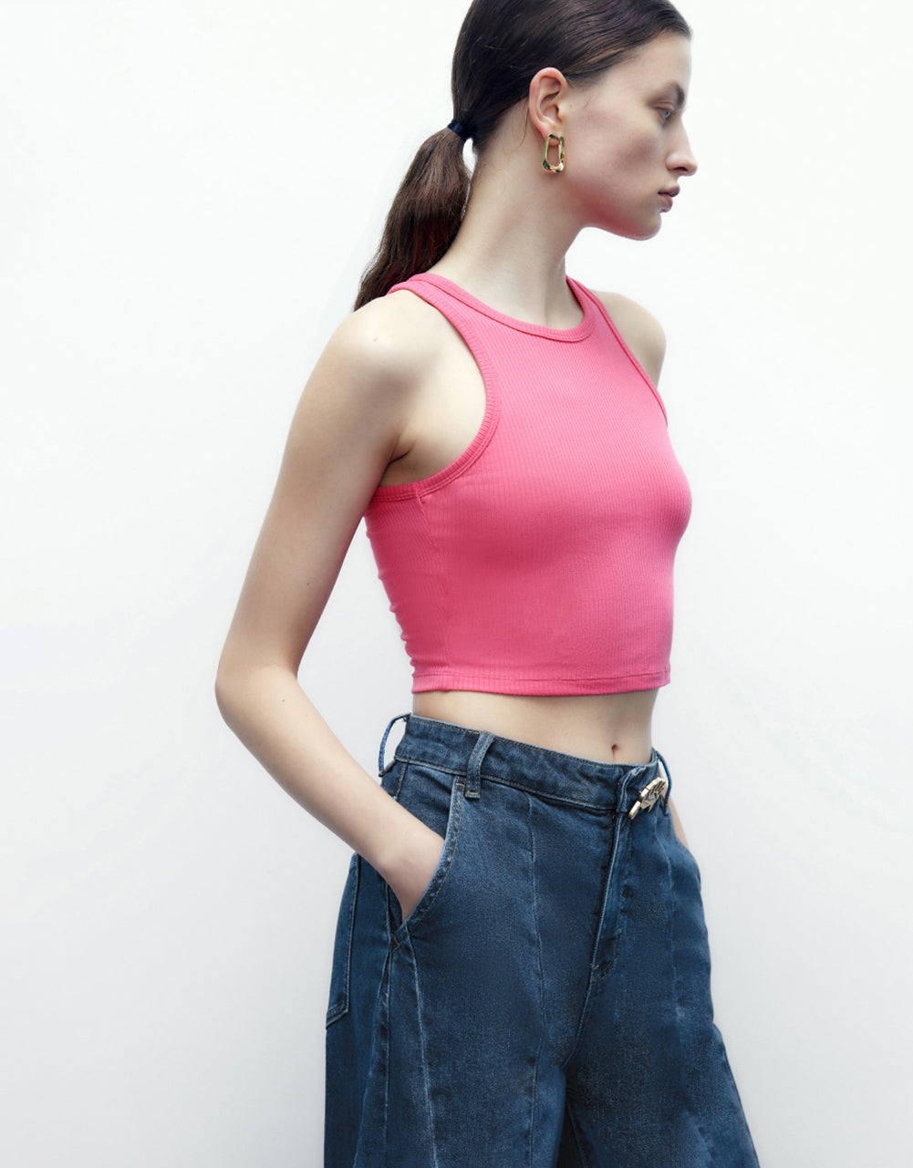 Basic Crew Neck Tank Top