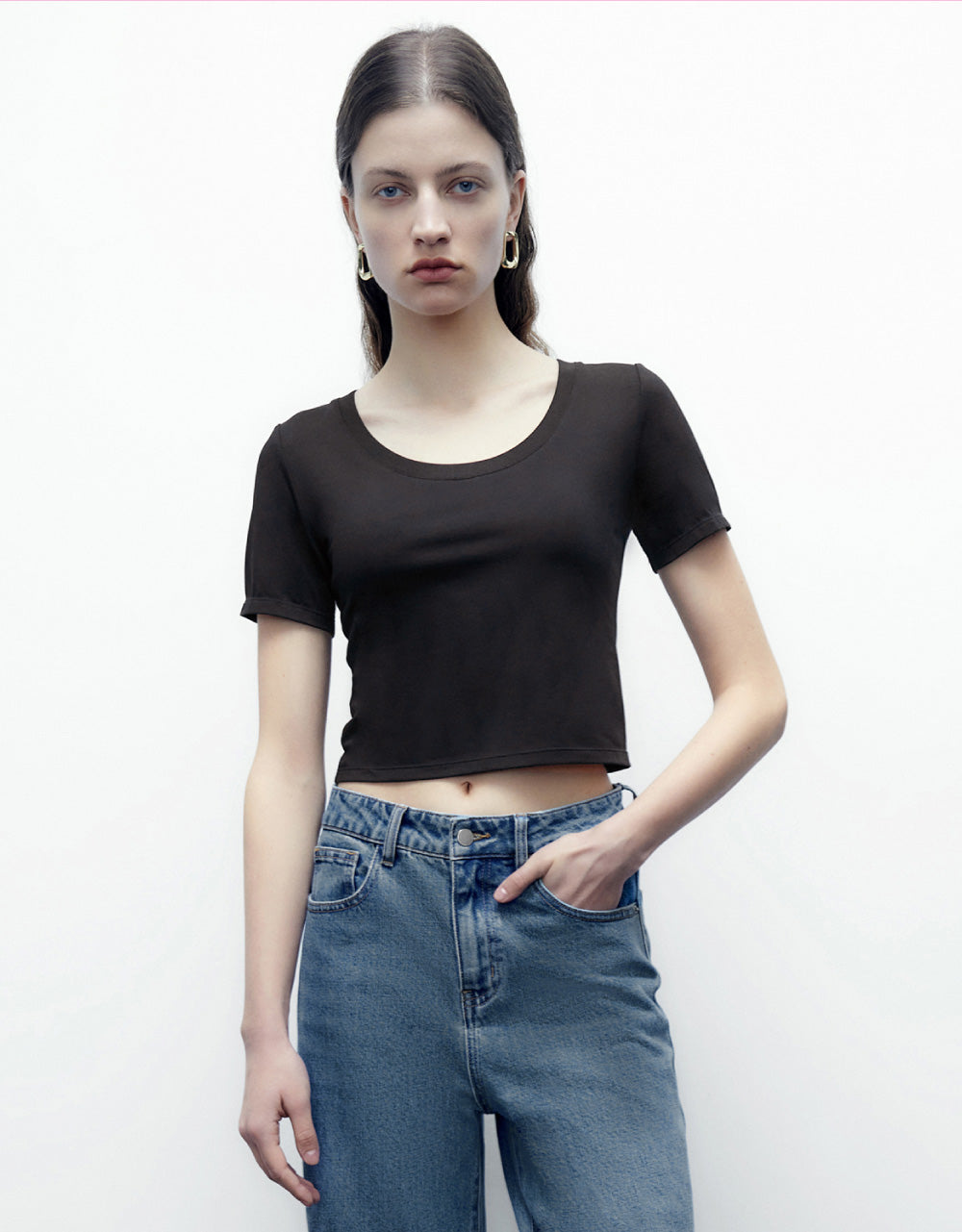 Basic U Neck T-Shirt