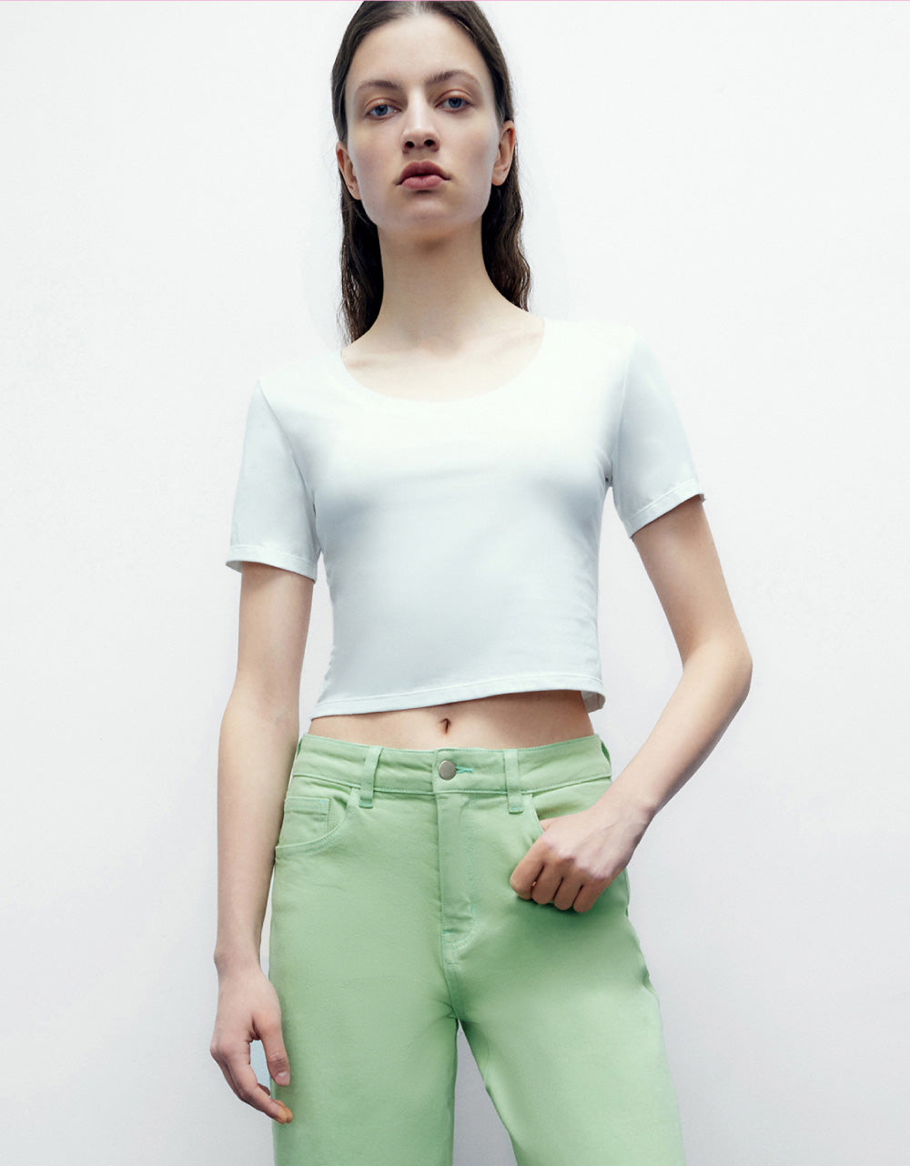 Basic U Neck T-Shirt