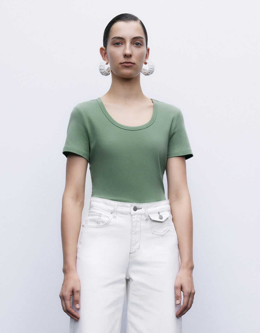 Plain Crew Neck T-Shirt