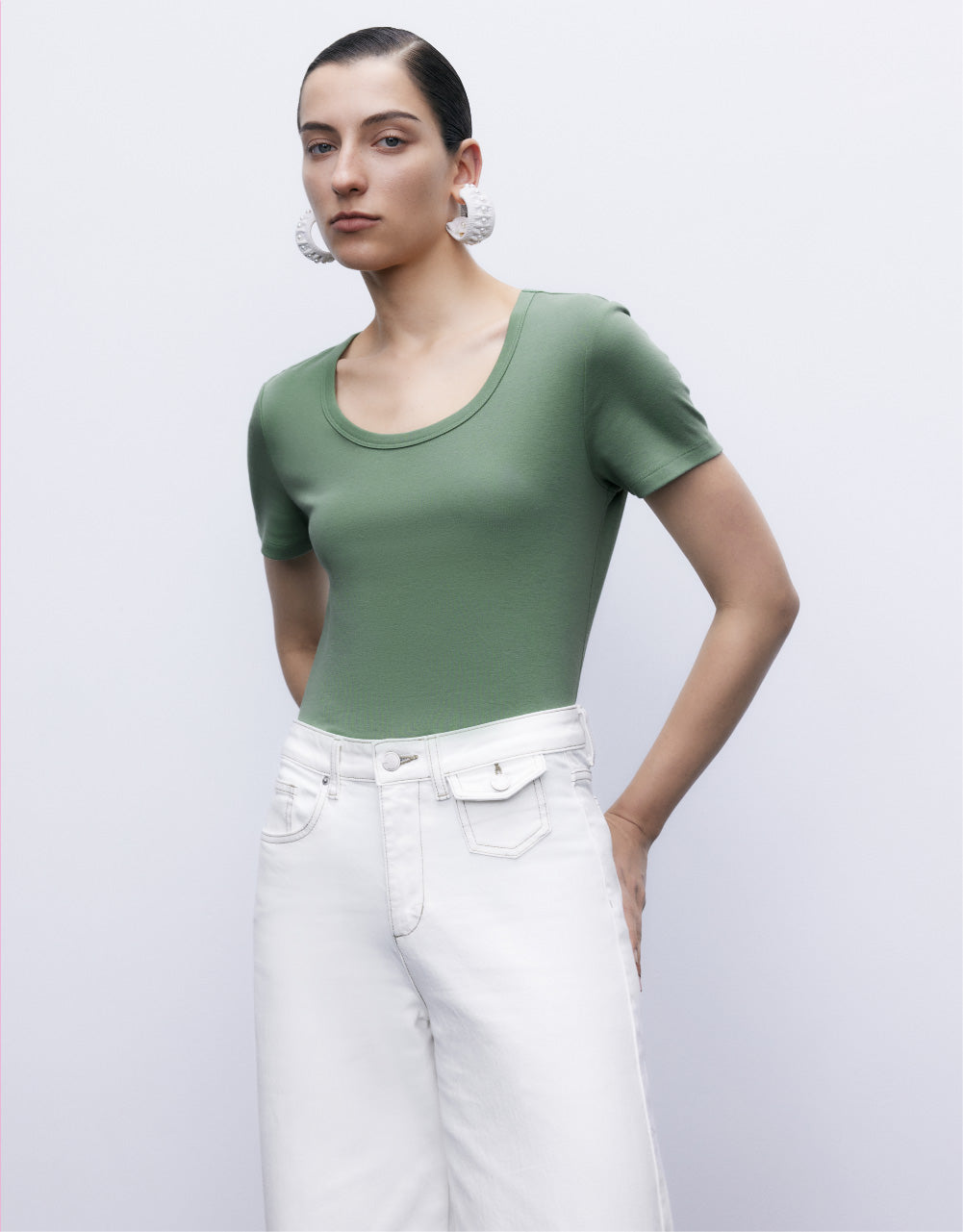 Plain Crew Neck T-Shirt