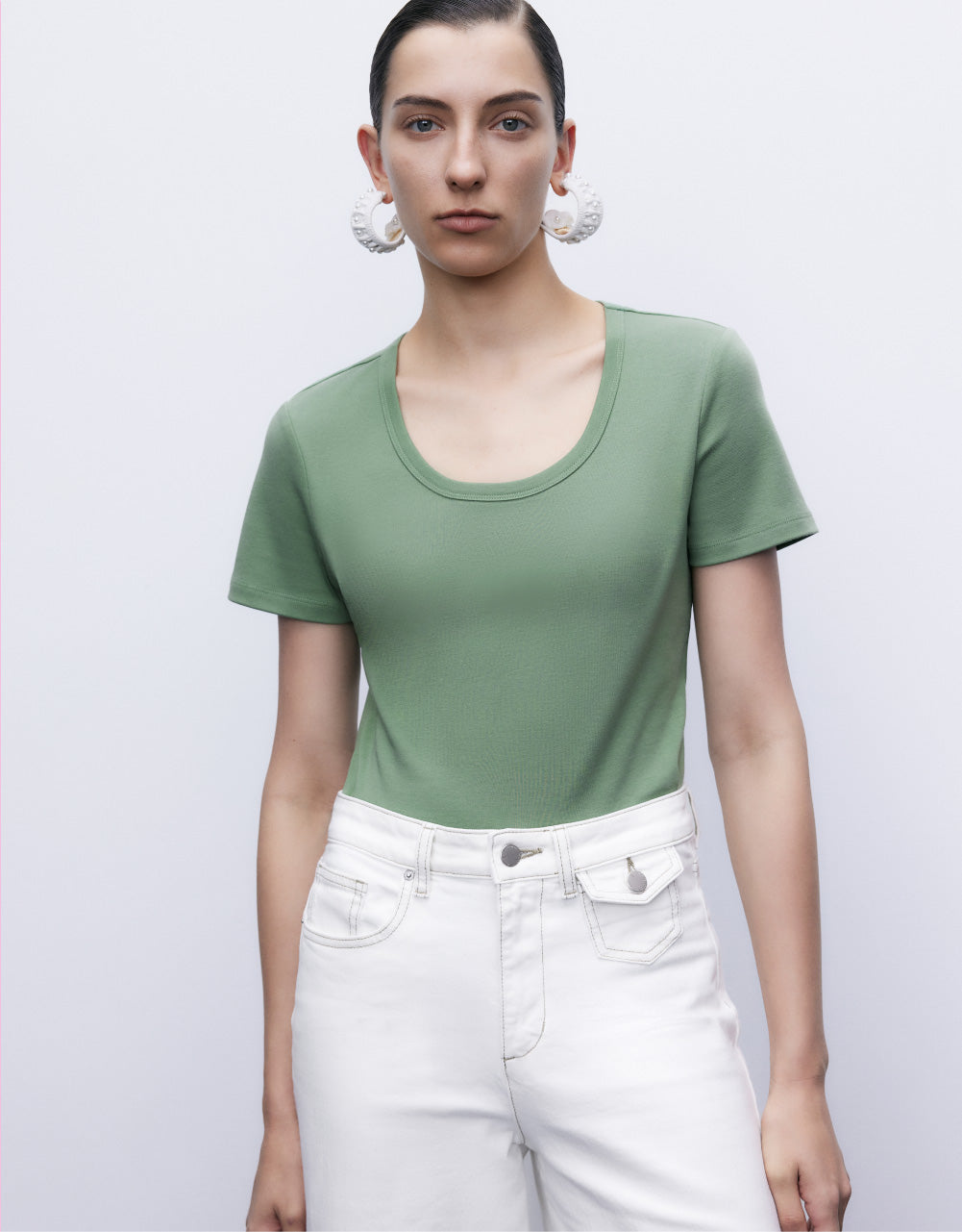 Plain Crew Neck T-Shirt