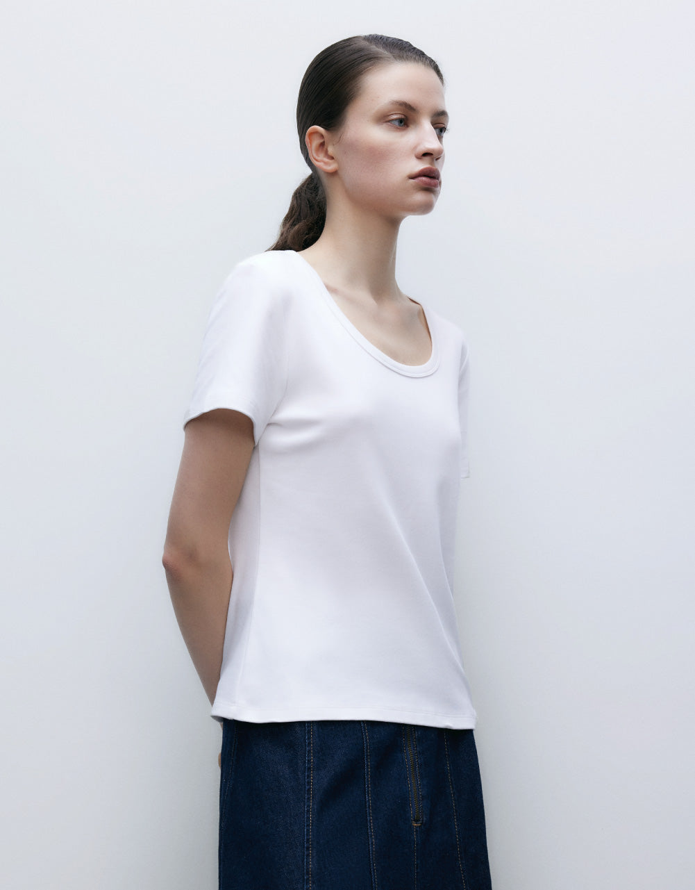 Plain Crew Neck T-Shirt
