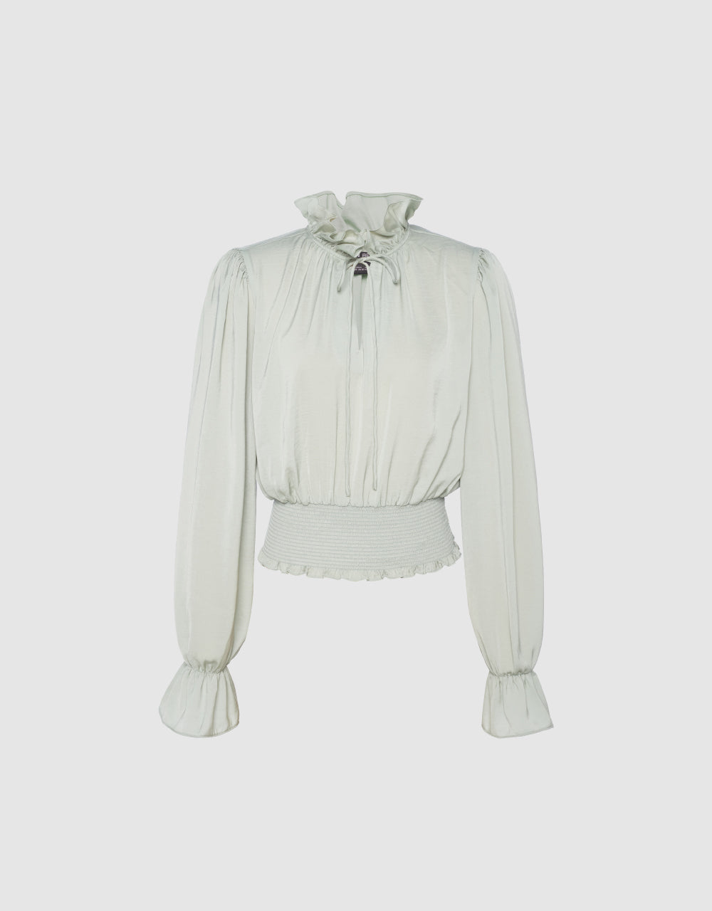 Ruffle Lapel Overhead Shirt