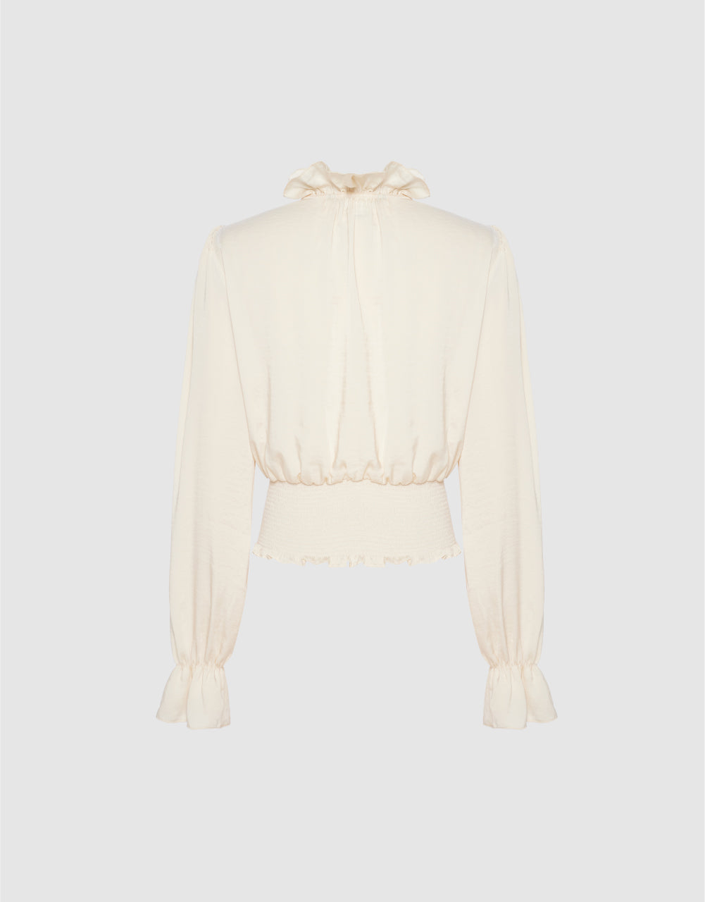 Ruffle Lapel Overhead Shirt