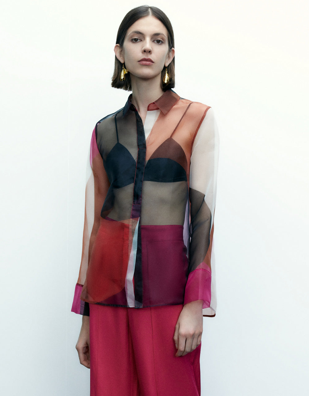 Colorblock Polo Overhead Shirt