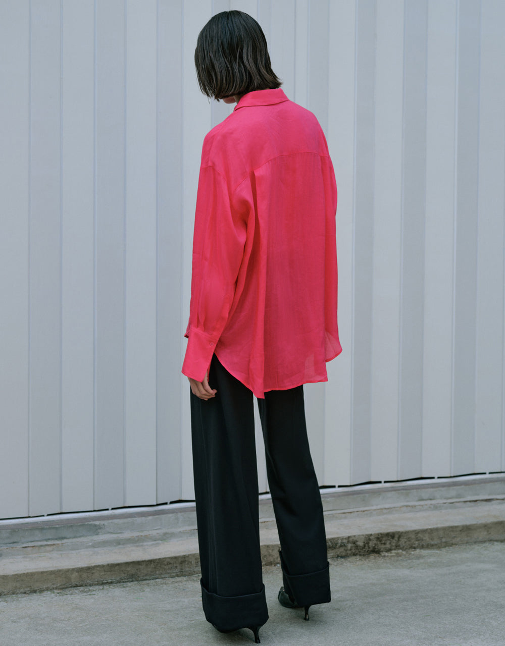 Thin Button Up Loose Shirt