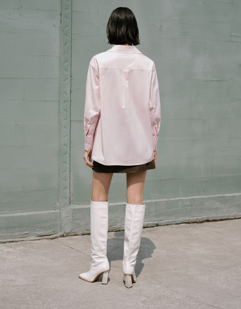 Asymmetric Buttons Lapel Shirt