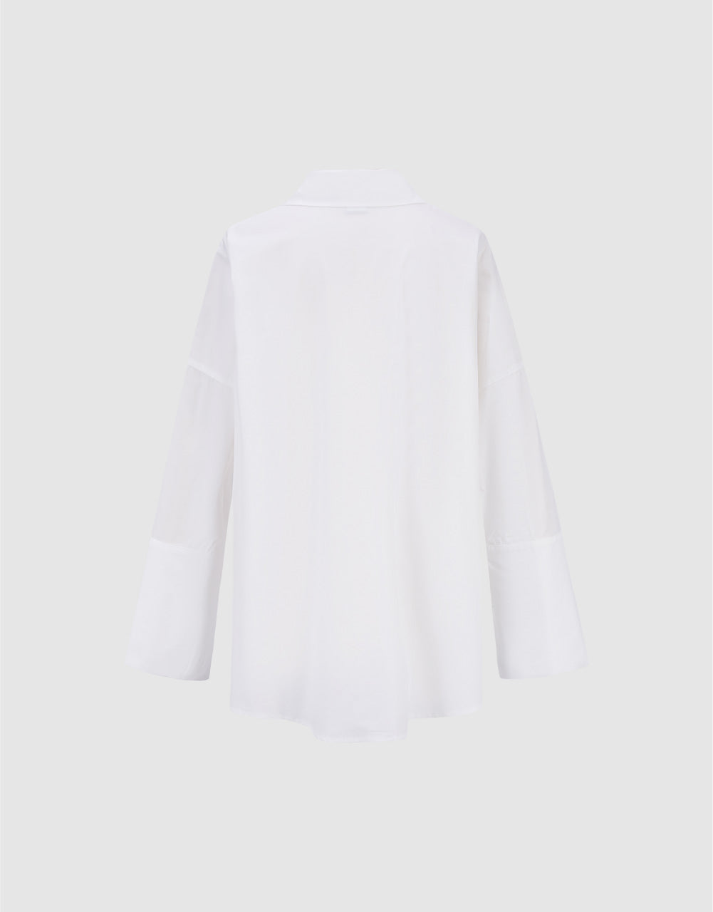 Drop Shoulder Sleeve Lapel Shirt