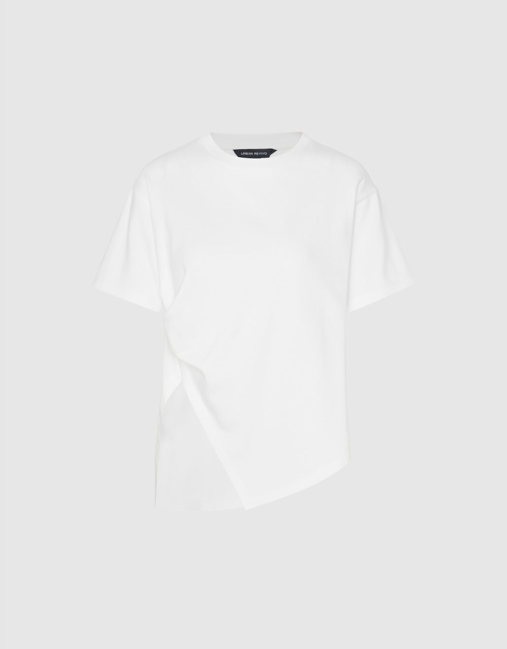 Asymmetric Crew Neck T-Shirt