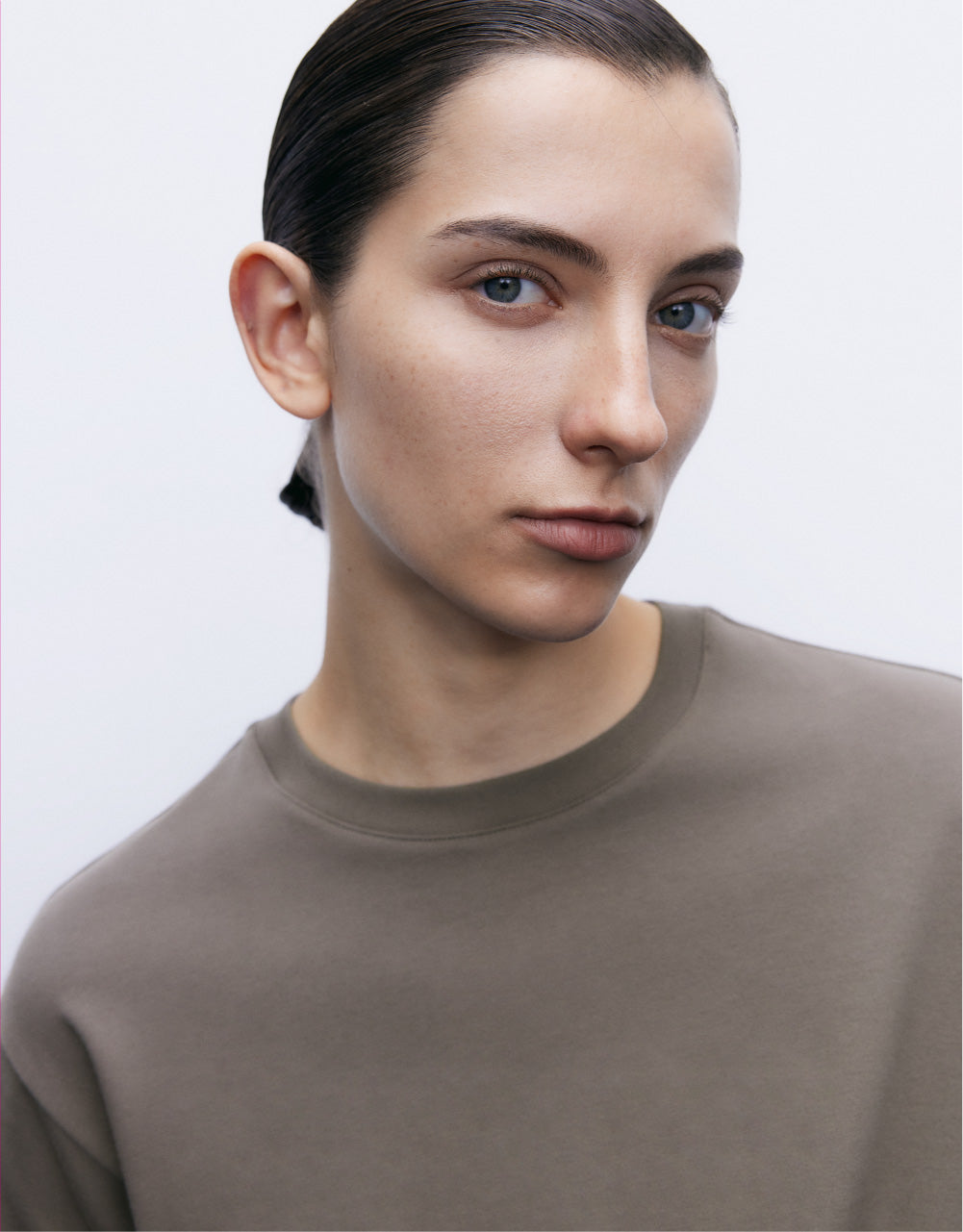 Asymmetric Crew Neck T-Shirt
