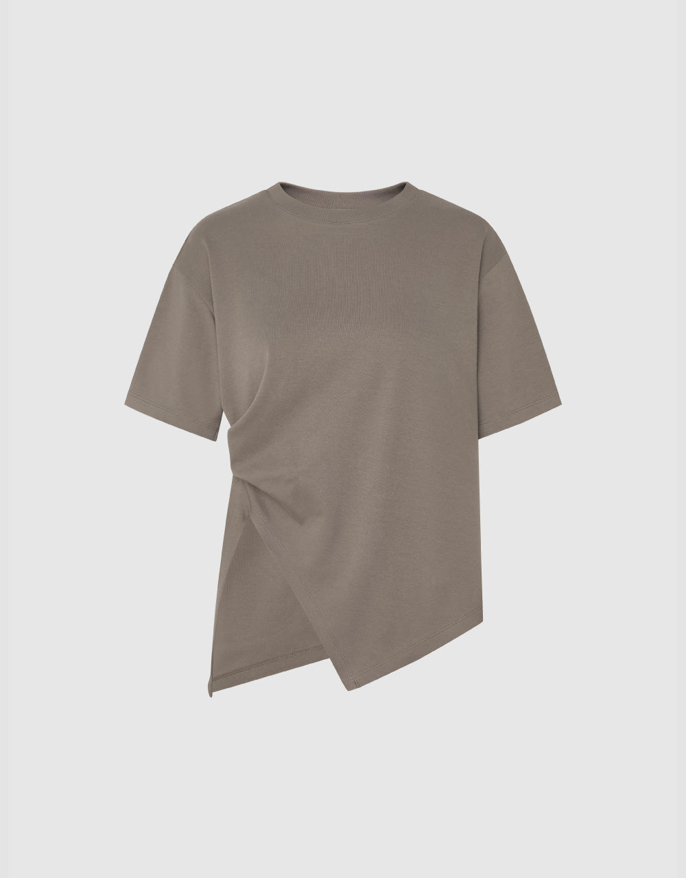 Asymmetric Crew Neck T-Shirt