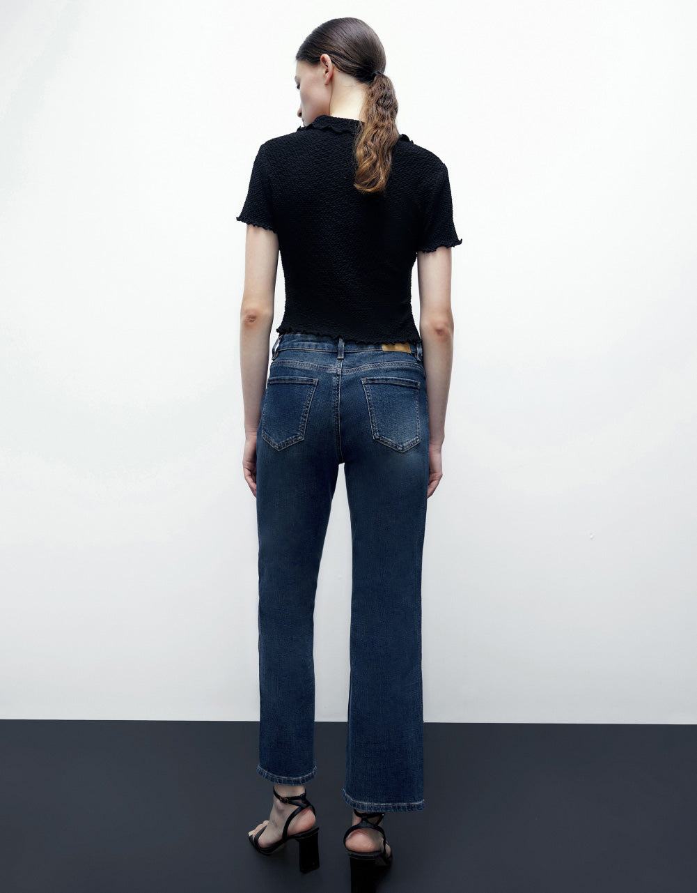 Textured Wave Trim T-Shirt
