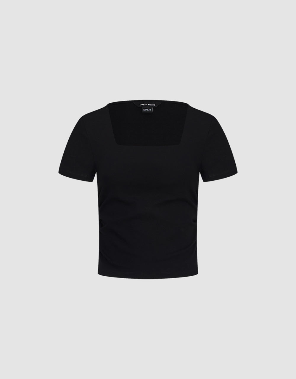Square-cut Collar Skinny T-Shirt