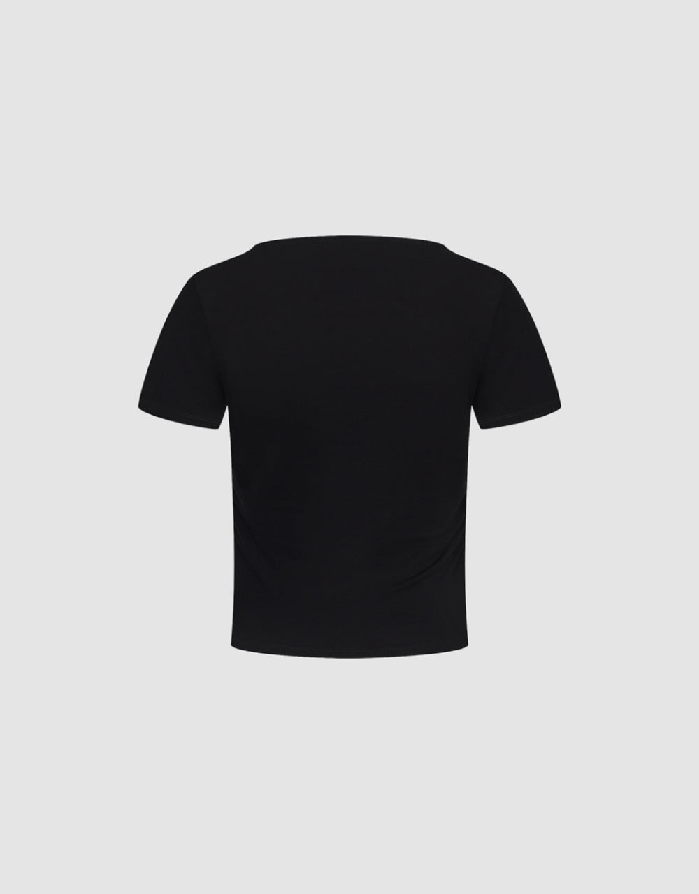 Square-cut Collar Skinny T-Shirt
