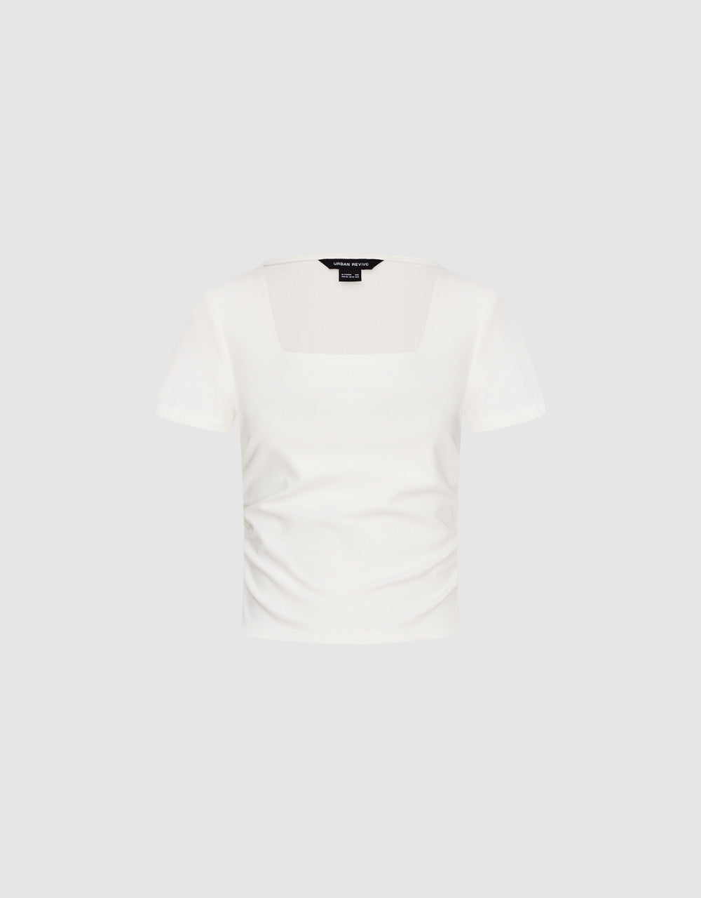 Square-cut Collar Skinny T-Shirt