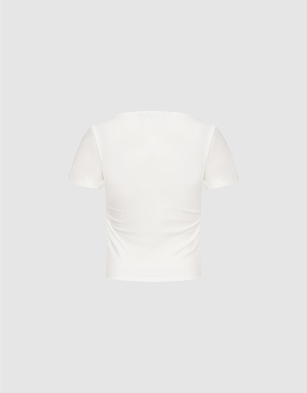 Square-cut Collar Skinny T-Shirt
