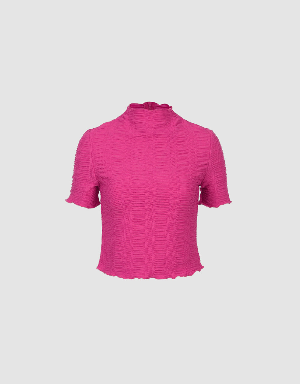 Shirred Skinny T-Shirt