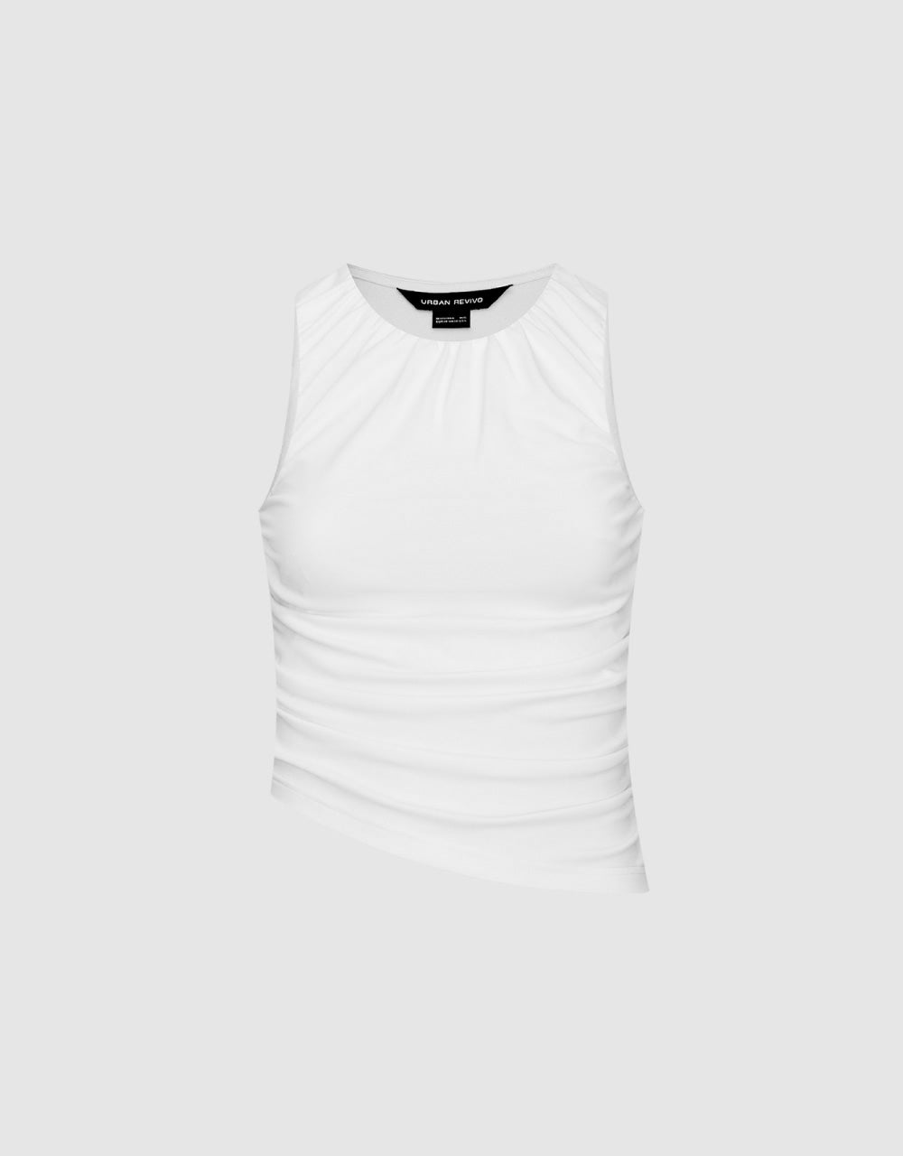 Ruched Cropped Tank Top