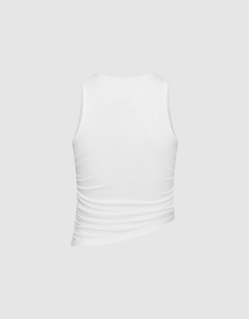 Ruched Cropped Tank Top