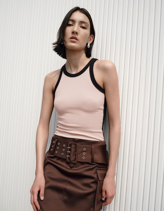 Crew Neck Skinny Tank Top