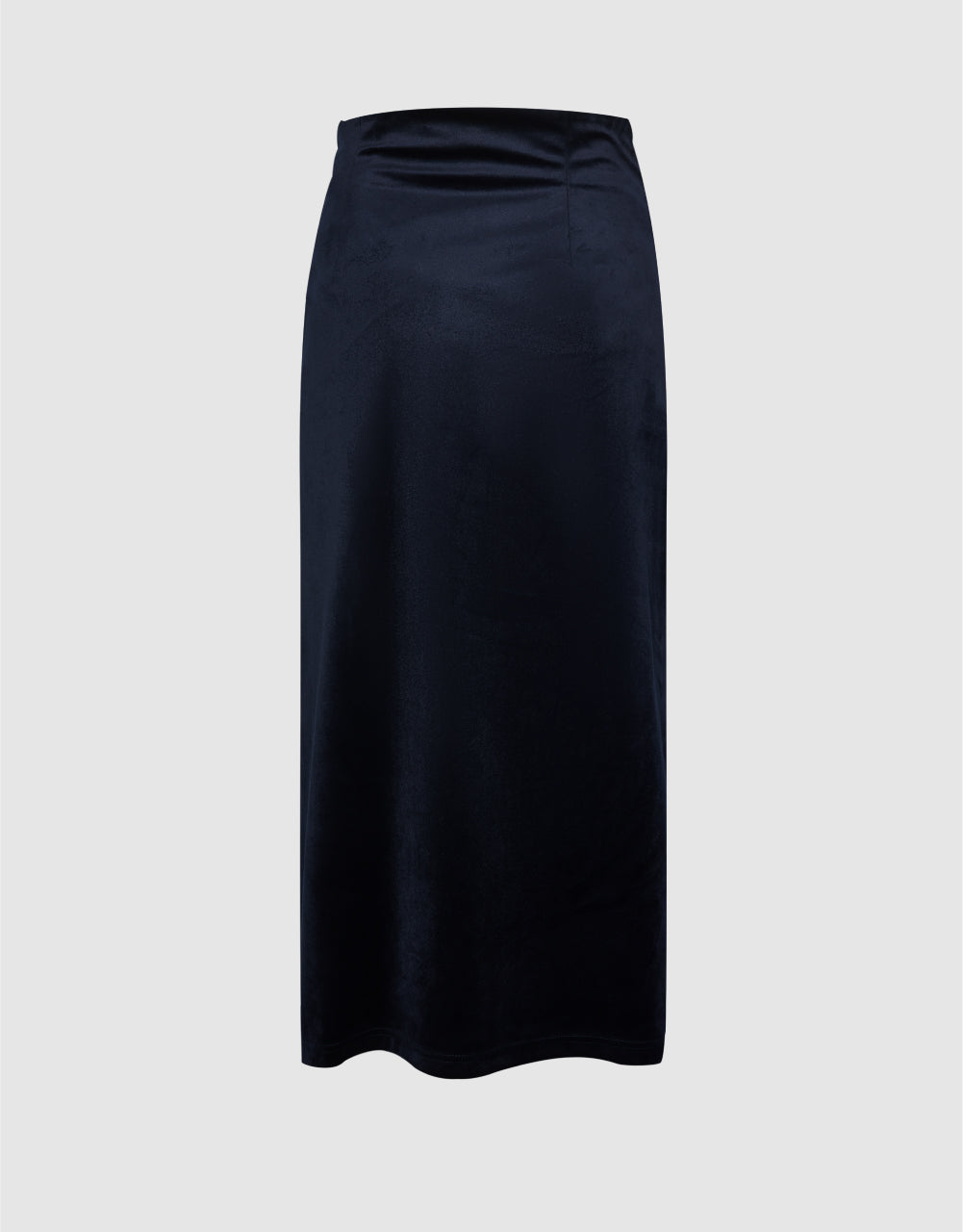 Shirred Waist Split Skirt