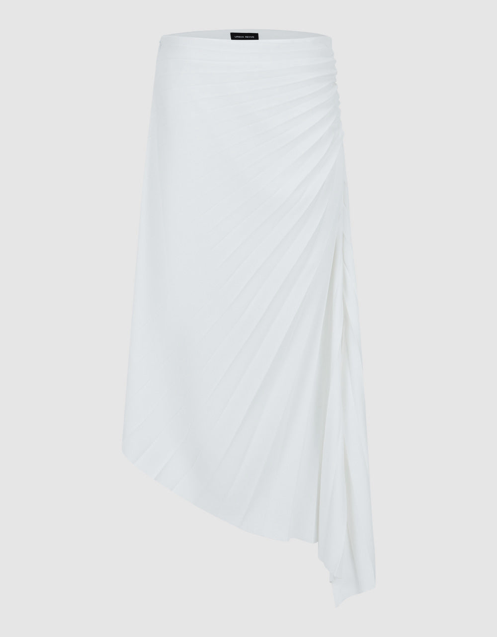 Asymmetric Ruched Skirt